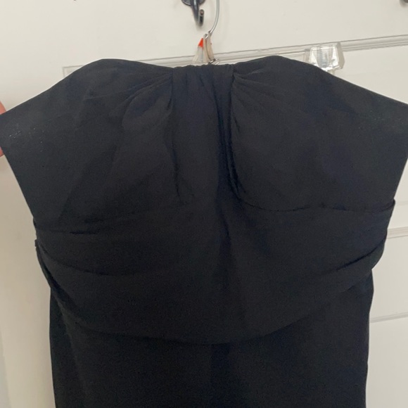 Black floor length strapless gown - Picture 2 of 5